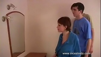 Pregnant Russian Teen Giggles While Playing With Her Brothers