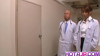 Arisa Ebihara Receives Medical Treatment From Three Doctors After Performing Oral Sex