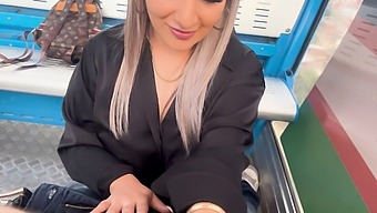 Intense Outdoor Sex With My Stepbrother'S Best Friend On A Cable Car