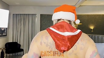 See Mrs. Claus Reward A Naughty Boy With Her Sexy Butt On Cassiflix