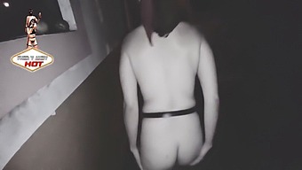 Enjoy A Rare Glimpse Of A Public Exhibition Featuring The Stunning Andy Hot, As She Strips And Pleasures A Lucky Admirer