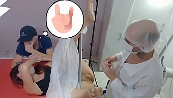 A Fortunate Doctor Interrupts A Married Couple'S Proctology Exam