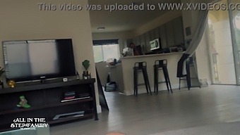 Stepmom Gets Naughty And Enjoys Riding Her Stepson'S Penis In A Messy Threesome