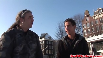 Dutch Prostitute Receives Facial After Deepthroating