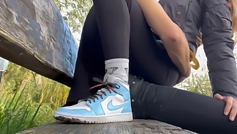 Amateur Couple Engages In Public Sex In A Park