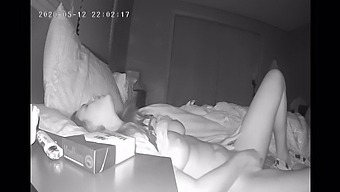 A Reserved Girl Indulges In Solo Pleasure Before Bedtime, Captured By A Hidden Camera