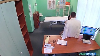 Wife Of A Police Officer Seduces The Doctor In A Fake Hospital Scene.