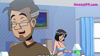 Helping A Stepson To Orgasm With The Help Of A Busty Mommy In A Cartoon.